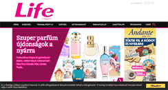 Desktop Screenshot of lifemagazin.hu